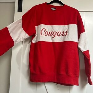 Red and White Cougars Sweatshirt